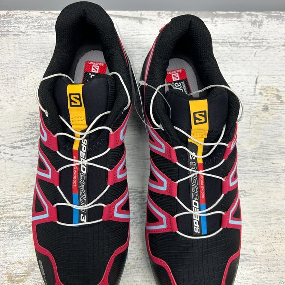 Salomon Speedcross 3CS Women: Conquer Trails with Elegance in Black/Lotus Pink - Picture 5 of 9